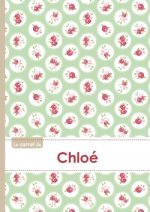 Le carnet de Chloé - Lignes, 96p, A5 - Roses Tea time