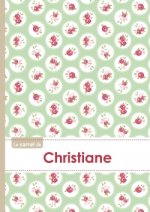 Le carnet de Christiane - Lignes, 96p, A5 - Roses Tea time