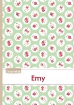 Le carnet d'Emy - Lignes, 96p, A5 - Roses Tea time