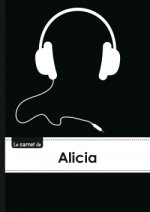 Le carnet d'Alicia - Lignes, 96p, A5 - Casque Audio