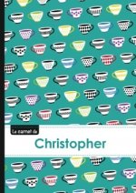Le carnet de Christopher - Lignes, 96p, A5 - Coffee Cups