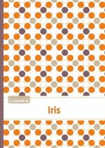 Le carnet d'Iris - Lignes, 96p, A5 - Ronds Orange Gris Violet