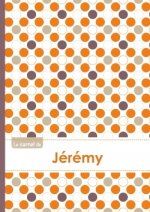 Le carnet de Jérémy - Lignes, 96p, A5 - Ronds Orange Gris Violet