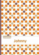 Le carnet de Johnny - Lignes, 96p, A5 - Ronds Orange Gris Violet