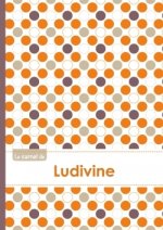 Le carnet de Ludivine - Lignes, 96p, A5 - Ronds Orange Gris Violet