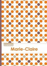 Le carnet de Marie-Claire - Lignes, 96p, A5 - Ronds Orange Gris Violet