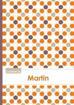 Le carnet de Martin - Lignes, 96p, A5 - Ronds Orange Gris Violet