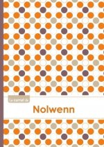 Le carnet de Nolwenn - Lignes, 96p, A5 - Ronds Orange Gris Violet