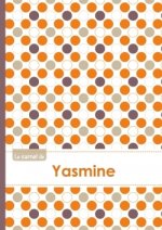 Le carnet d'Yasmine - Lignes, 96p, A5 - Ronds Orange Gris Violet