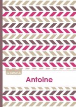 Le carnet d'Antoine - Lignes, 96p, A5 - Motifs Violet Gris Taupe