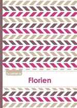 Le carnet de Florien - Lignes, 96p, A5 - Motifs Violet Gris Taupe