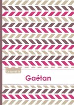 Le carnet de Gaëtan - Lignes, 96p, A5 - Motifs Violet Gris Taupe