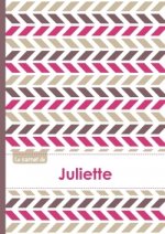 Le carnet de Juliette - Lignes, 96p, A5 - Motifs Violet Gris Taupe