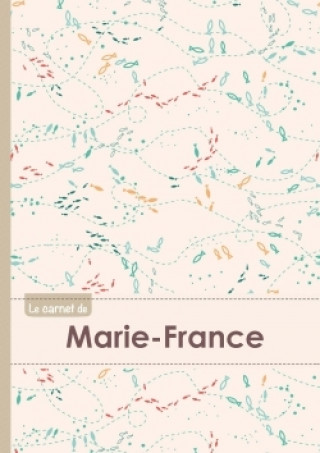 CARNET MARIE FRANCE LIGNES,96P,A5 POISSONS