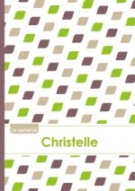 Le carnet de Christelle - Lignes, 96p, A5 - Pe'tales Vert Taupe Gris