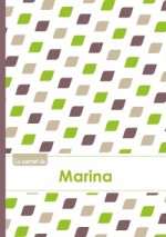 Le carnet de Marina - Lignes, 96p, A5 - Pe'tales Vert Taupe Gris