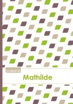 Le carnet de Mathilde - Lignes, 96p, A5 - Pe'tales Vert Taupe Gris