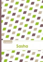 Le carnet de Sasha - Lignes, 96p, A5 - Pe'tales Vert Taupe Gris