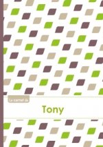 Le carnet de Tony - Lignes, 96p, A5 - Pe'tales Vert Taupe Gris