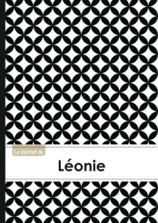 Le carnet de Léonie - Lignes, 96p, A5 - Ronds Noir et Blanc