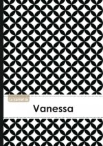 CARNET VANESSA LIGNES,96P,A5 RONDSNOIRETBLANC