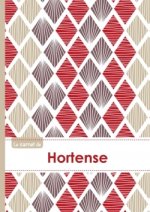 Le carnet de Hortense - Lignes, 96p, A5 - Pétales Japonaises Violette Taupe Rouge