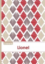 Le carnet de Lionel - Lignes, 96p, A5 - Pétales Japonaises Violette Taupe Rouge