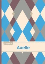 Le carnet d'Axelle - Lignes, 96p, A5 - Jacquard Bleu Gris Taupe