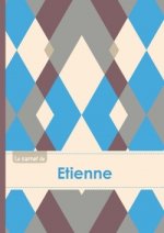 Le carnet d'Etienne - Lignes, 96p, A5 - Jacquard Bleu Gris Taupe