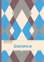 Le carnet de Garance - Lignes, 96p, A5 - Jacquard Bleu Gris Taupe