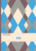 Le carnet d'Isis - Lignes, 96p, A5 - Jacquard Bleu Gris Taupe