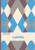 Le carnet de Laëtitia - Lignes, 96p, A5 - Jacquard Bleu Gris Taupe