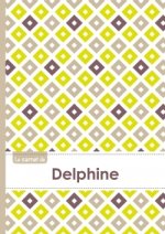 Le carnet de Delphine - Lignes, 96p, A5 - Carré Poussin Gris Taupe