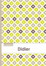 Le carnet de Didier - Lignes, 96p, A5 - Carré Poussin Gris Taupe
