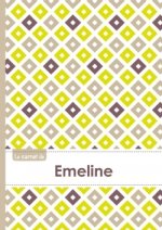 Le carnet d'Emeline - Lignes, 96p, A5 - Carré Poussin Gris Taupe