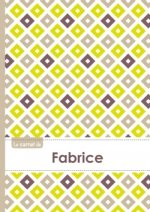 Le carnet de Fabrice - Lignes, 96p, A5 - Carré Poussin Gris Taupe