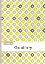 Le carnet de Geoffrey - Lignes, 96p, A5 - Carré Poussin Gris Taupe