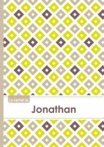 Le carnet de Jonathan - Lignes, 96p, A5 - Carré Poussin Gris Taupe