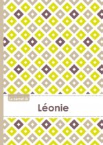 Le carnet de Léonie - Lignes, 96p, A5 - Carré Poussin Gris Taupe