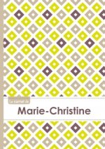Le carnet de Marie-Christine - Lignes, 96p, A5 - Carré Poussin Gris Taupe