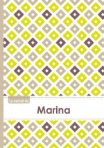 Le carnet de Marina - Lignes, 96p, A5 - Carré Poussin Gris Taupe