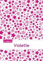 CAHIER VIOLETTE SEYES,96P,A5 CONSTELLATIONROSE