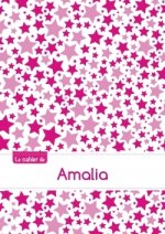 Le cahier d'Amalia - Petits carreaux, 96p, A5 - Constellation Rose