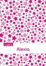 Le cahier d'Alexia - Petits carreaux, 96p, A5 - Constellation Rose