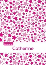 Le cahier de Catherine - Petits carreaux, 96p, A5 - Constellation Rose