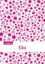 Le cahier d'Ella - Petits carreaux, 96p, A5 - Constellation Rose