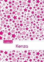 Le cahier de Kenza - Petits carreaux, 96p, A5 - Constellation Rose