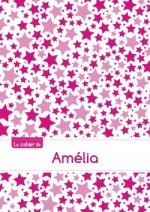 Le cahier d'Amélia - Blanc, 96p, A5 - Constellation Rose