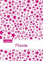 Le cahier de Flavie - Blanc, 96p, A5 - Constellation Rose