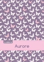 Le cahier d'Aurore - Séyès, 96p, A5 - Papillons Mauve